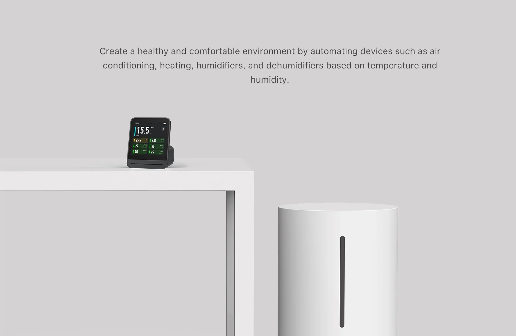 Qingping Air Monitor Gen 2, 7-in-1-Luftqualitätsmessgerät für den Innenbereich erkennt PM2,5, CO2, PM10, eTOVC, Lärm, Temperatur und Luftfeuchtigkeit, mit Alarm – Detail 6