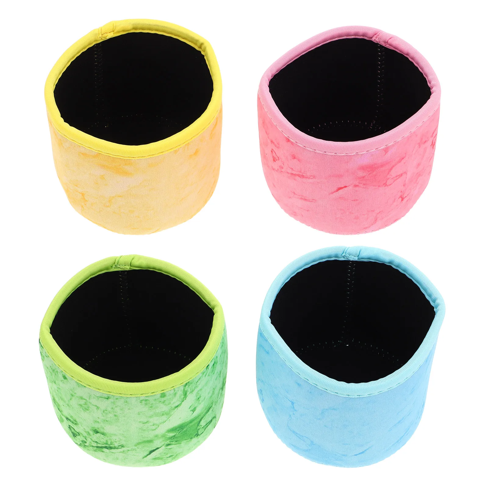 

4Pcs Ice Cream Sleeve Neoprene Insulated Coffee Cup Sleeves Reusable Cold Hot Drink Sleeves Iced Coffee Popsicles Beverage