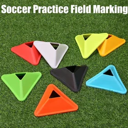 10PCS Triangle Football Training Disc Marking Agility Training Cones for Kids Adult Soccer Practice Portable Sports Equipment