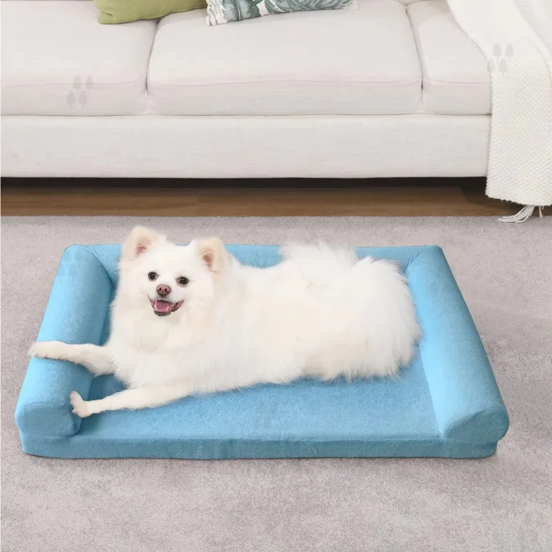 

Large Memory Foam Supportive Orthopedic Dog Bed Sofa with Removable Washable Cover for Indoor