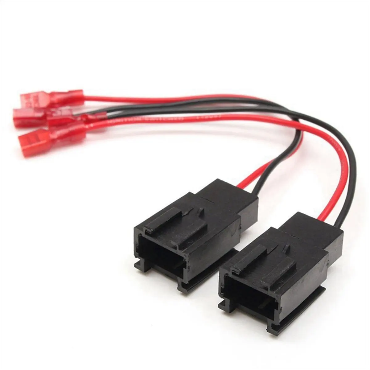 #08E  Audio Speaker Cable,4pcs Audio Speaker Cable Adapter Fo Citroen C2/Peugeot 206 1999-2015 (Black)