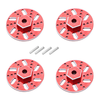 4Pcs Metal 9mm Wheel Hex Adapter Brake Disc for SG 1603 SG1603 SG1604 UD1601 UD1603 UD1604 1/16 RC Car Upgrades Parts,1