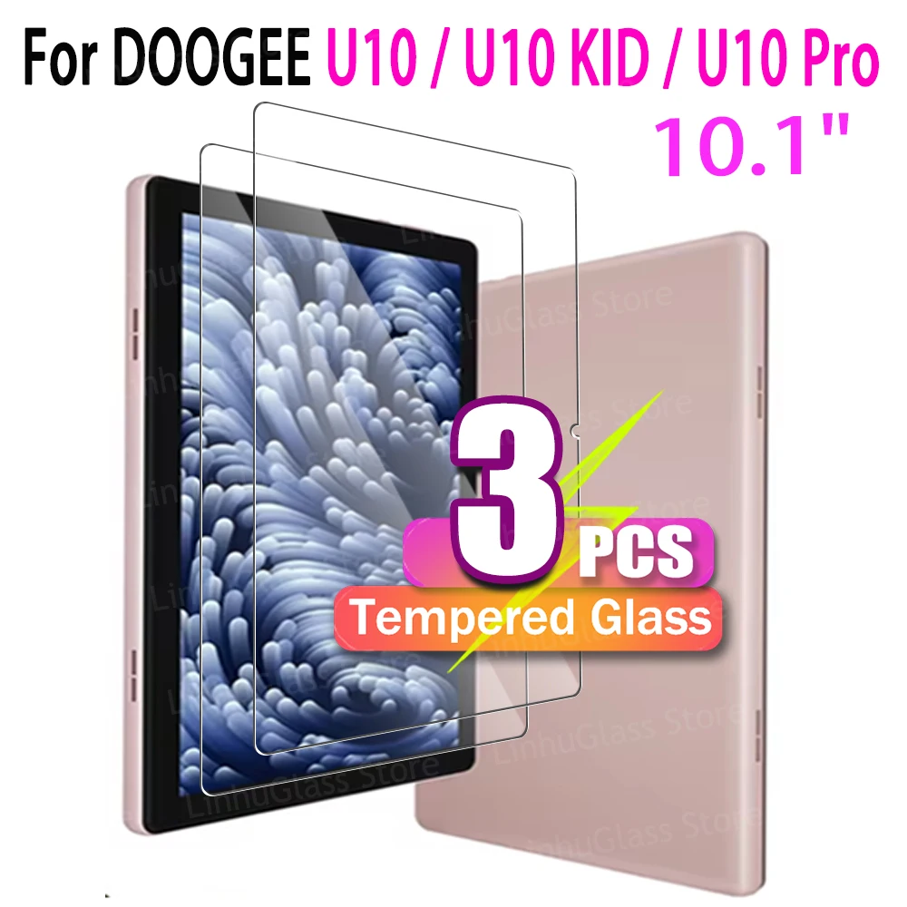 Защитная пленка для экрана DOOGEE U10 / U10 PRO / U10 KID 10,1 дюйма, устойчивая к царапинам, защита от отпечатков пальцев, без пузырьков, закаленное стекло премиум-класса