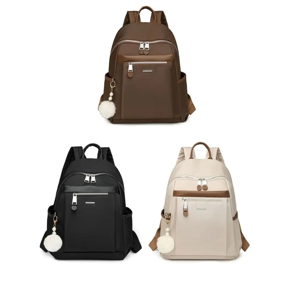 Waterproof Nylon Shoulder Bag Large Capacity Simple Girl's Retro Backpack New Design Travel College Students School Bags Girls