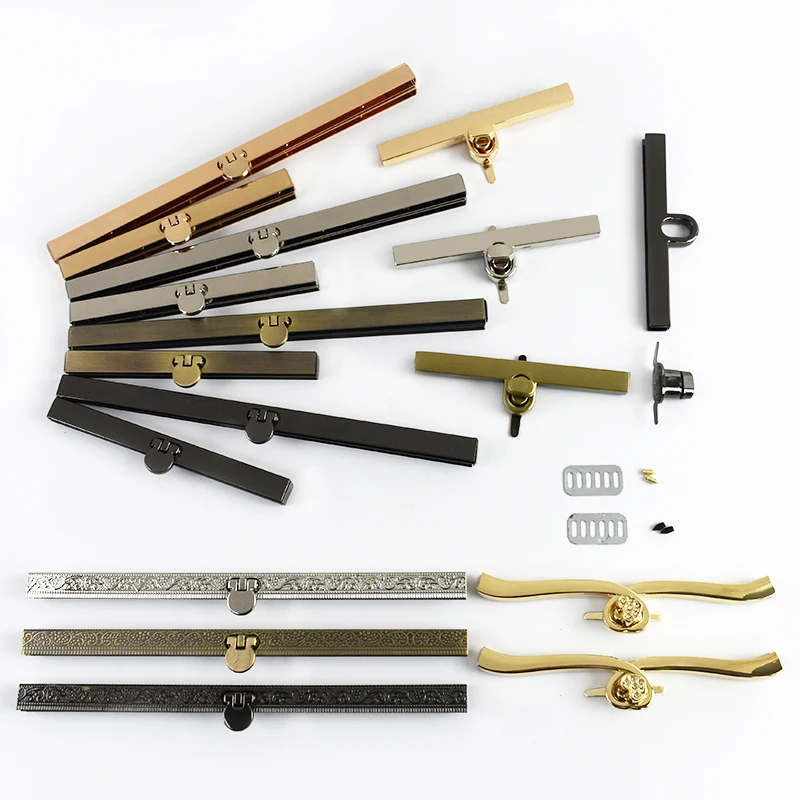 2/4 Stück Meetee 10-19cm Metall-Verschlussklammern für Geldbörsen, Taschenverschlüsse, Handtaschen-Dekorhaken, DIY-Bastelzubehör