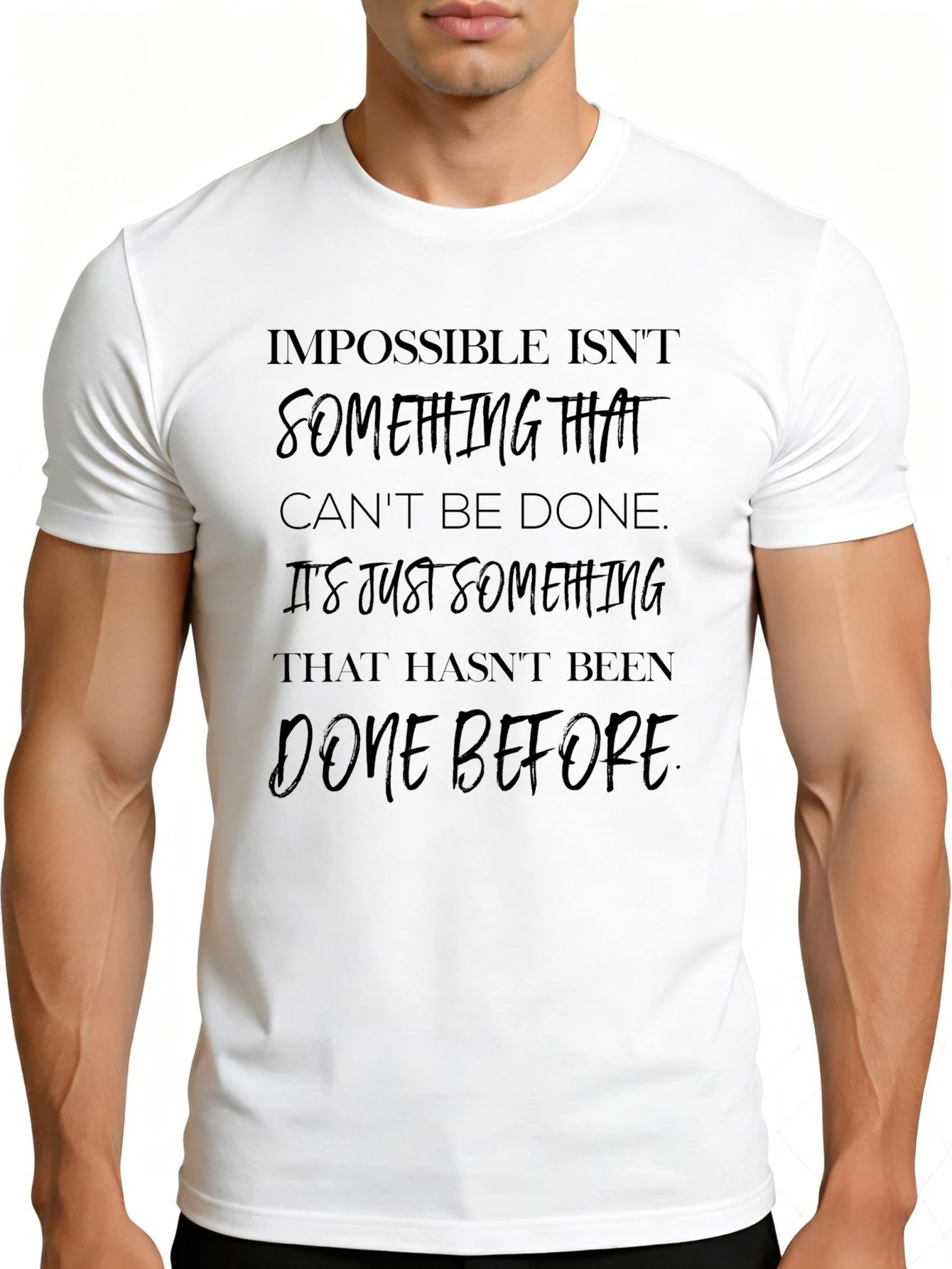 Summer Clothing Quotes - Günlük Stil Erkek Tişörtü, İlham Verici