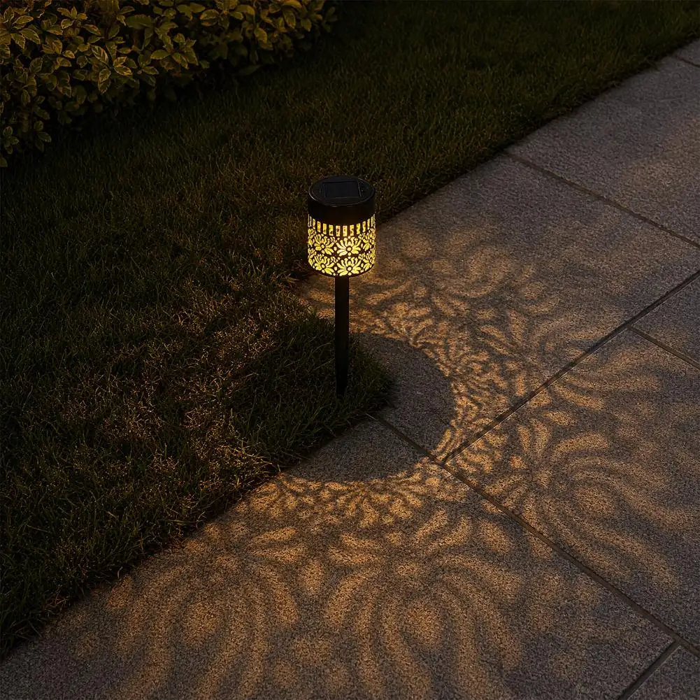 Automatic Solar Lights Solar Floral Garden Lights Waterproof Outdoor Pathway Decorative Butterfly Solar Lamps for Lawn Yard