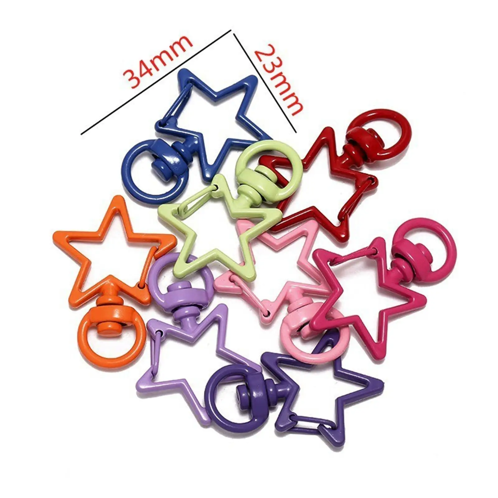 Cute Lobster Clasp Connector , Assorted Colors for Keychain Charms Jewelry