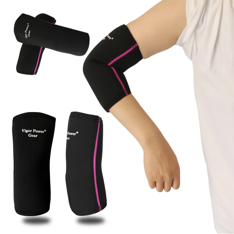 Gym Sport Brace for Weightlifting, Compression Support, Reduce Tennis, Golfers Elbow Pain Relief, Body Safety, 5mm