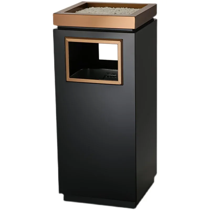 Lobby vertical trash can sales department elevator stainless steel ashtray classification trash