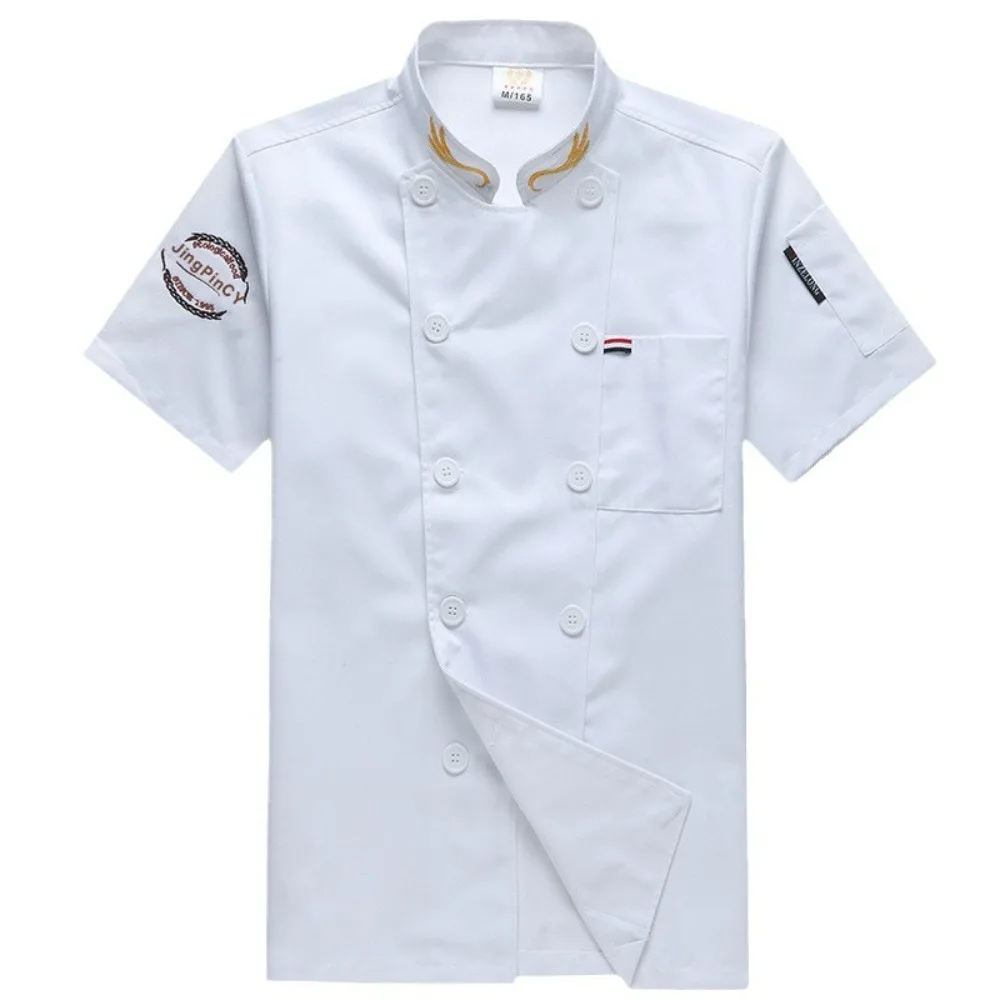 Vêtements de travail de Chef de restauration, vêtements d'été à manches courtes pour hommes, cantine d'hôtel, pâtisserie, vêtements de Chef de cuisine à manches longues