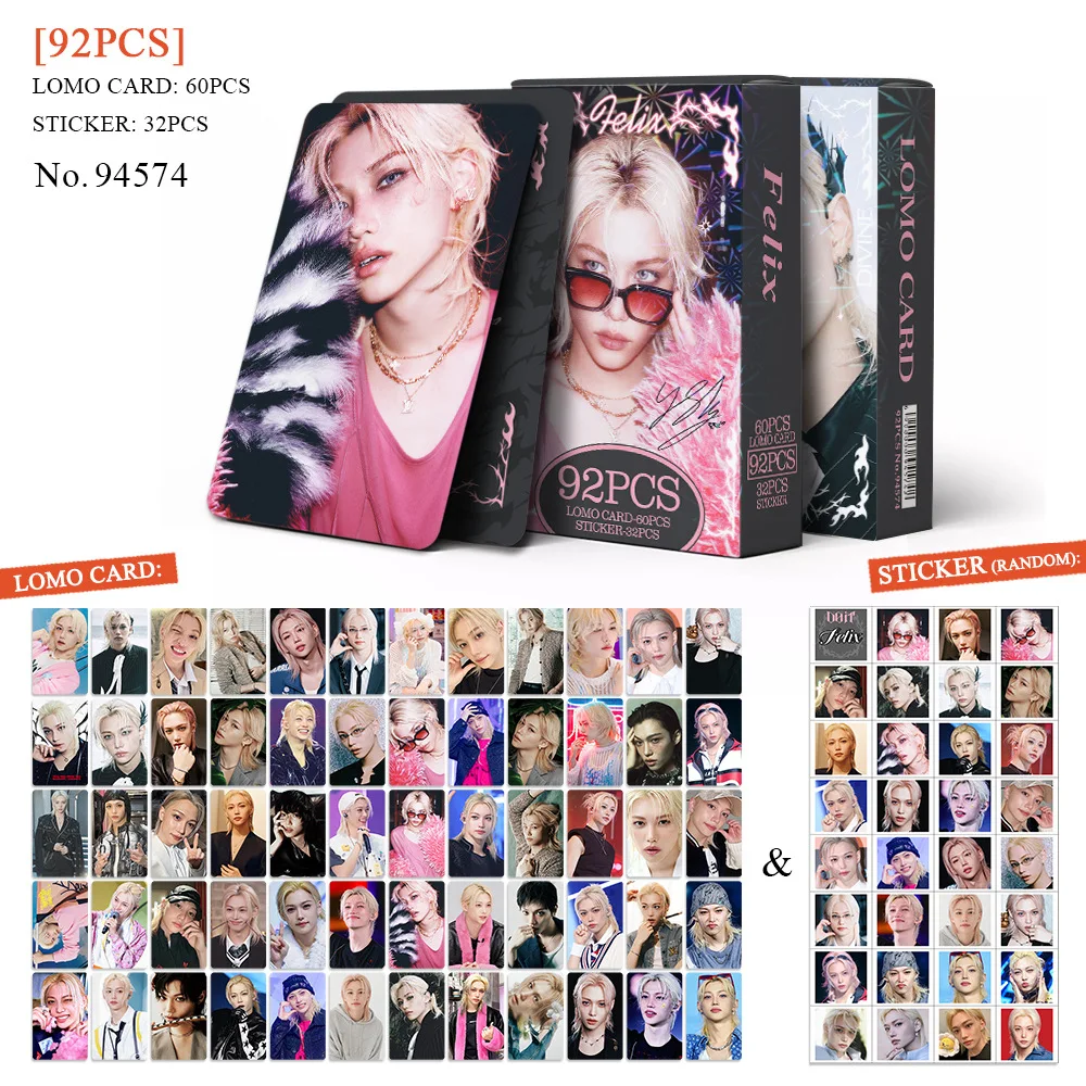 SKZOO Aanpasbare STRAYKIDS LOMO Kaarten 92 Stuks Felix HAN LeeKnow Nieuwe Album Versie Idol Photocards Fans Souvenir