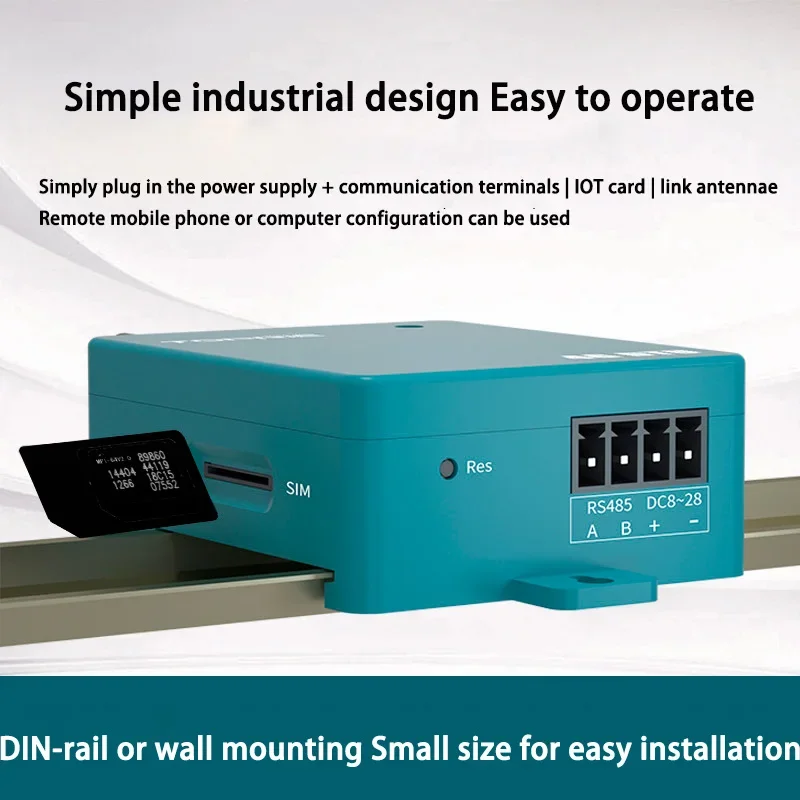 Módulo de Transmissão Transparente Mini DTU, 4G, TTL485, Dados de Comunicação Sem Fio, Internet of Things Equipamento Terminal