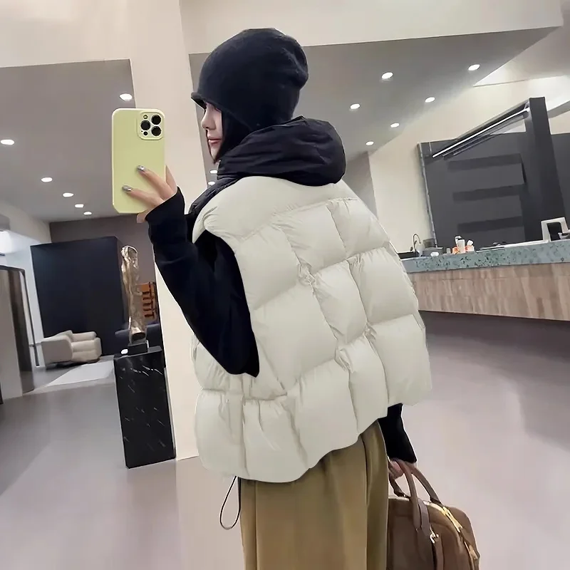 

Women's Puffer Vest Fall Casual Stand Collar Lightweight Bodywarm Sleeveless Zip Up Padded Jackets Outerwear Padded Coat Women