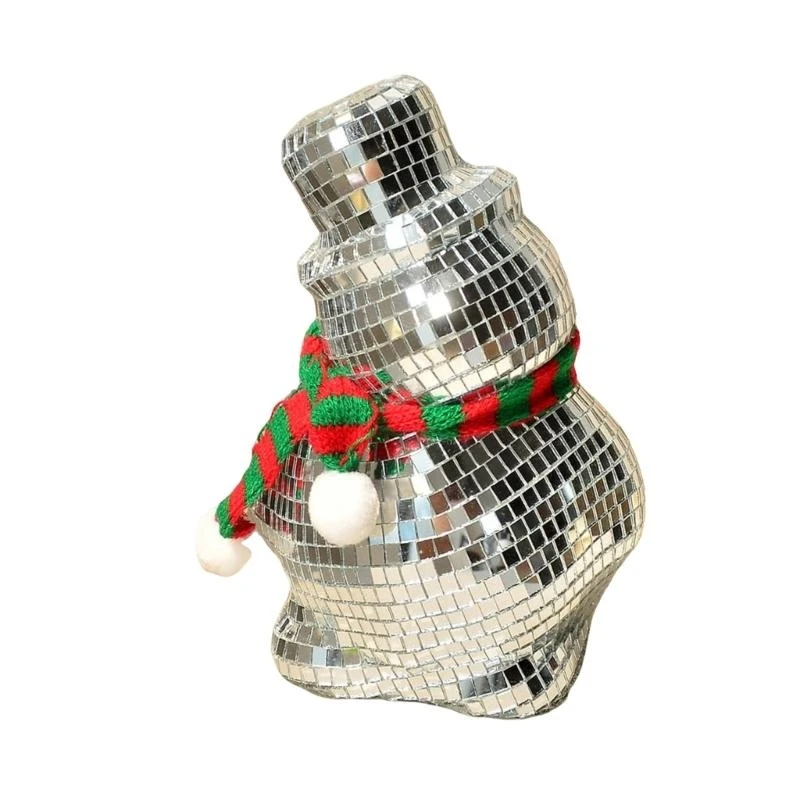 تمييز تمثال ثلج تمييز عاكس ديسكوس زخرفة سطح المكتب عيد الميلاد