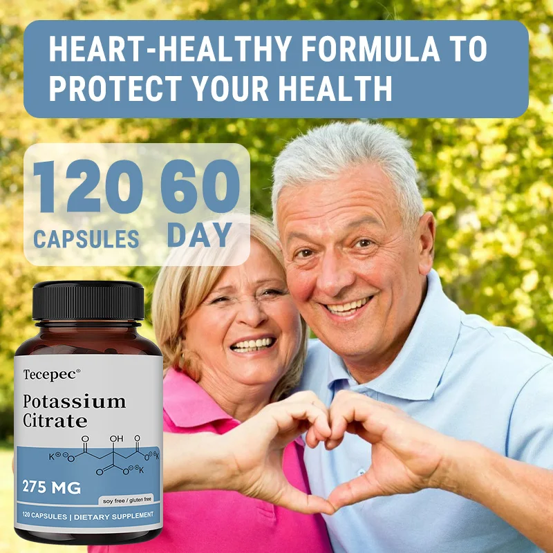 Potassium Potassium Citrate Capsules - Maintain Cell Function, Strong Joints and Bone Health, Regulate Blood Pressure, Nerve Conduction - Aliexpress Deal