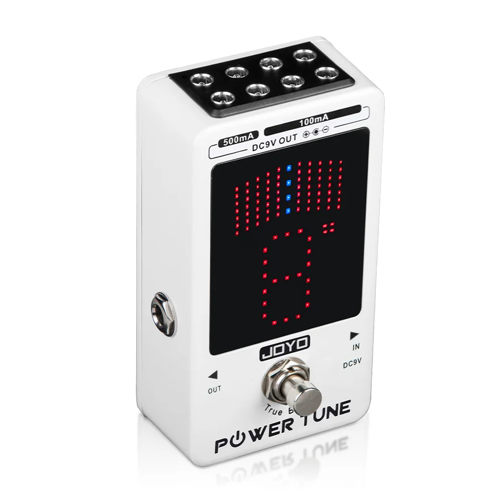 JOYO JF-18R POWER TUNE Guitar Tuner Pedal Guitar Power Supply and Tuner Function 2 in 1 Guitar Pedal with 6 100mA Outputs