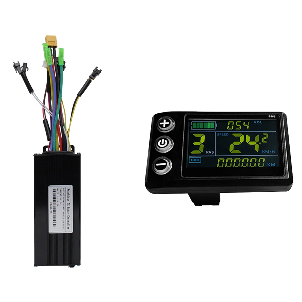 

A64T Electric Bicycle Controller S866 LCD Display 36V 48V 30A 750W 1000W 2 Model Sinewave Controller Electric Bicycle Parts