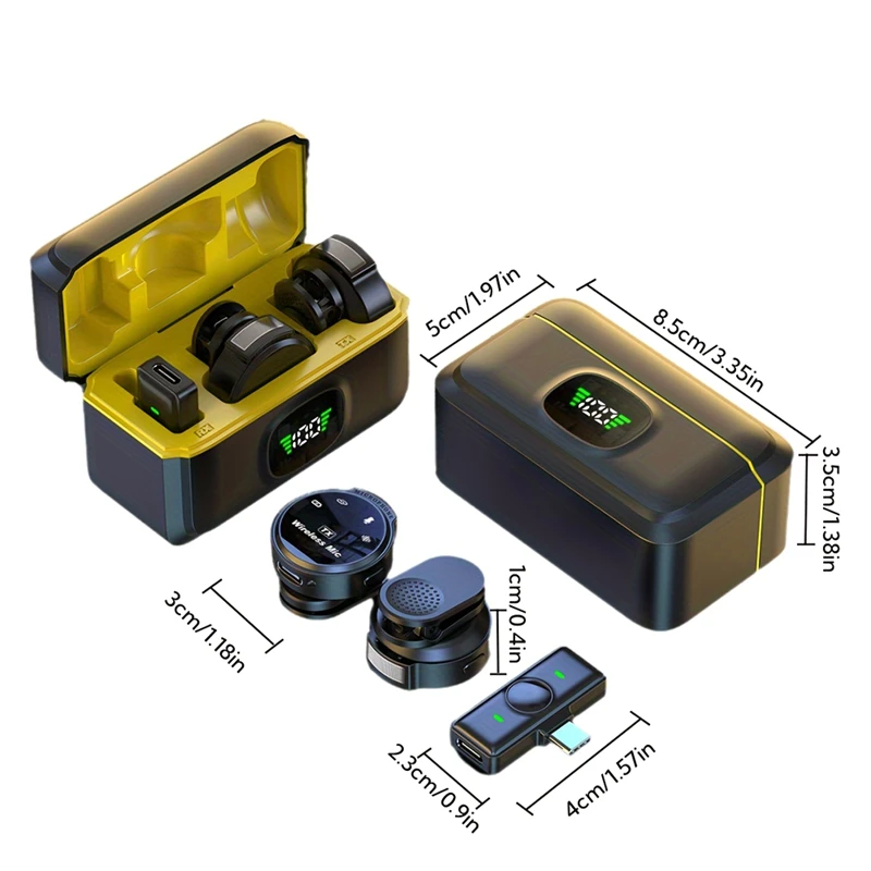 Micrófono Lavalier inalámbrico J6, micrófono de solapa Plug & Play para grabación de vídeo, transmisión en vivo y entrevistas Vlog