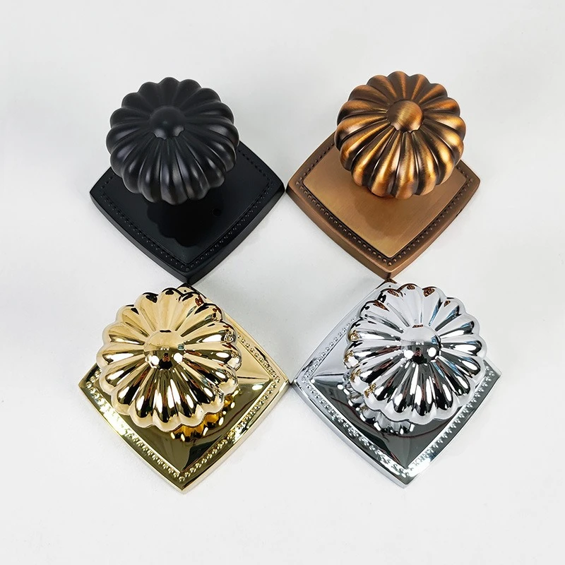 golden-pumpkin-handlesets-modern-retro-handle-zinc-alloy-door-lock-toilet-bathroom-spherical-lock-wooden-silent-cylinder