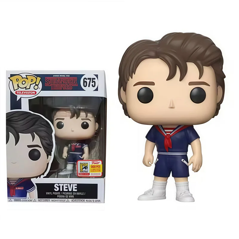 Funko Pop Stranger Things Action Figures Steve Eddie Robin Demogorgon Horror American TV Series Doll Models Periphery Toy Gifts