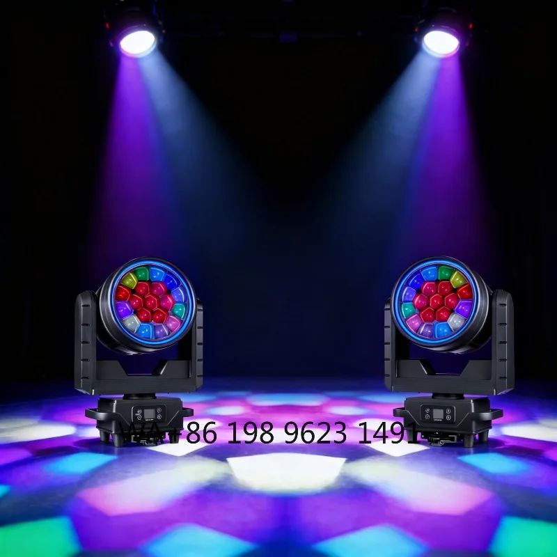 

1200W High Power IP65 Light 19x4IN1 RGBW LED DMX 360° Rotation Stage Light Outdoor Party Wedding Club