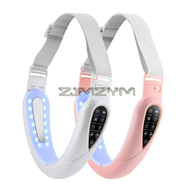 EMS Vibration Face Slimmer Smart V Face Remote Control Five Modes Massage Beauty Instrument Facial Lifting Device