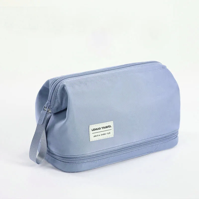 Double Waterproof Large-Capacity Storage Bag Pencil Case Pen Bag Women Man Portable Toiletries Bag Travel Cosmetics Makeup Bag