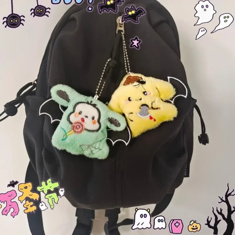 Sanrio Hallo Kitty Cinna moroll Halloween kleinen Teufel Plüsch Puppe Mädchen Tasche Tasche Dekoration Kawaii Plüsch Schlüssel bund Kinder Spielzeug Geschenke