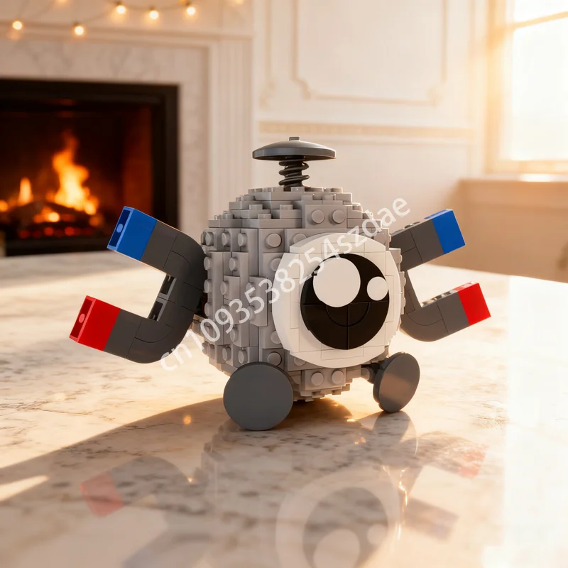

193pcs MOC Magnemite Pok Moned Model Building Blocks Architecture DIY Creative Education Christmas Gift Brick Toy Kids Birthday