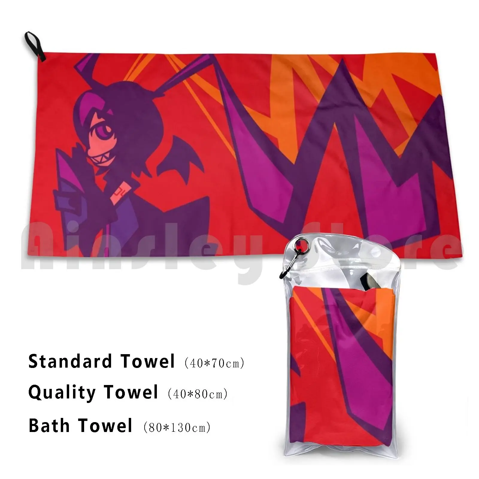 Teto Custom Towel Bath Towel Kasane Teto Utau Utauloid Vocaloid Experimental Anime