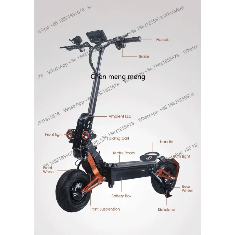 وصول جديد عمر البطارية الطويل 5000 واط سكوتر كهربائي 48 فولت #3