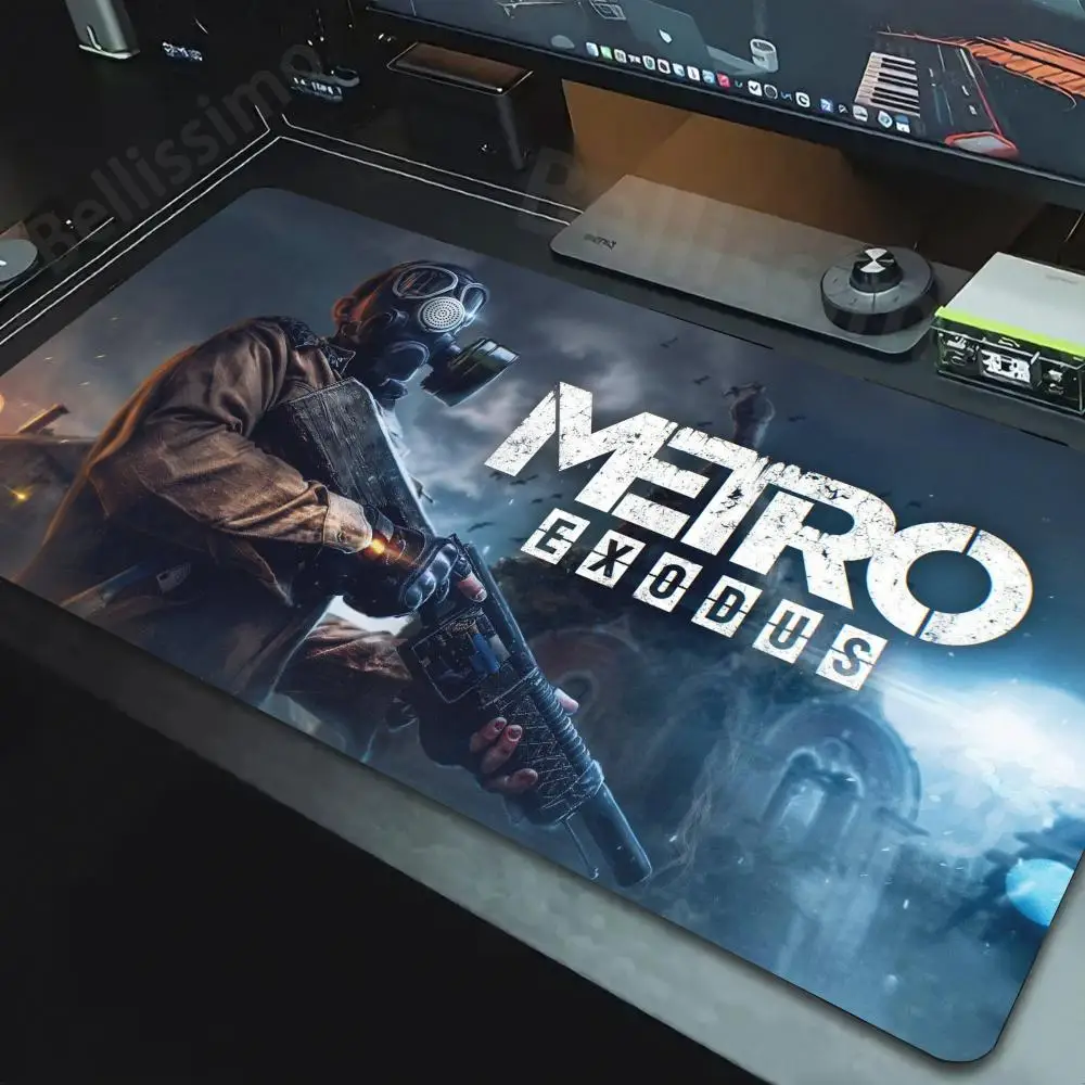 

Mouse Pad Large rubber mouse pad with lock edge computer gamer HD Metro Exodus printing desk pad keyboard pad XXL 1200x600mm