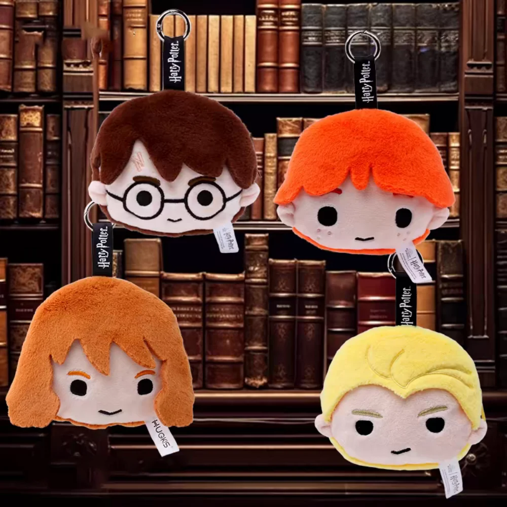 Original Harry Potter Ron Hermione muñeco de peluche monedero dibujos animados Malfoy Hedwig estudiante mochila juguetes de peluche decorativos regalos para niñas