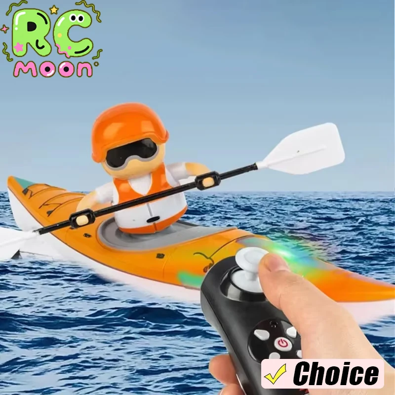 

Весло с дистанционным управлением, гоночная лодка, каяк, гоночный с легким водонепроницаемым двойным пропеллером 2,4G, водная гоночная лодка, игрушки для мальчиков, подарки
