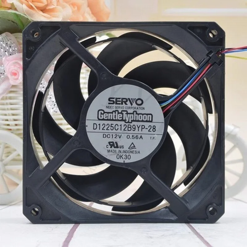 

Y+ ДЛЯ SERVO D1225C12B9YP-28 DC12V 0.56A 4-проводной охлаждающий вентилятор