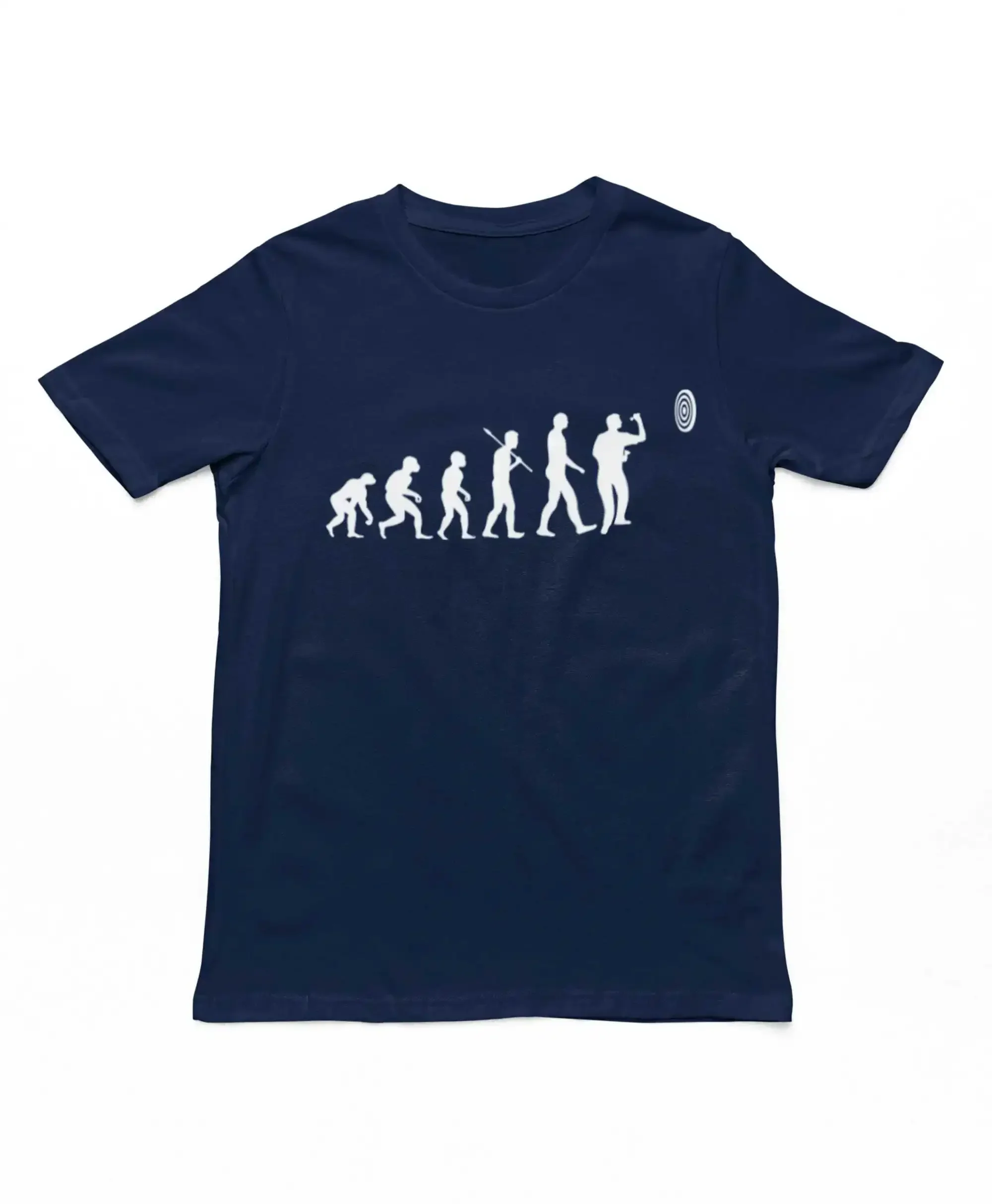 T-shirt pour hommes avec motif original « Darts Player Evolution » pour les amateurs de culture pubulaire