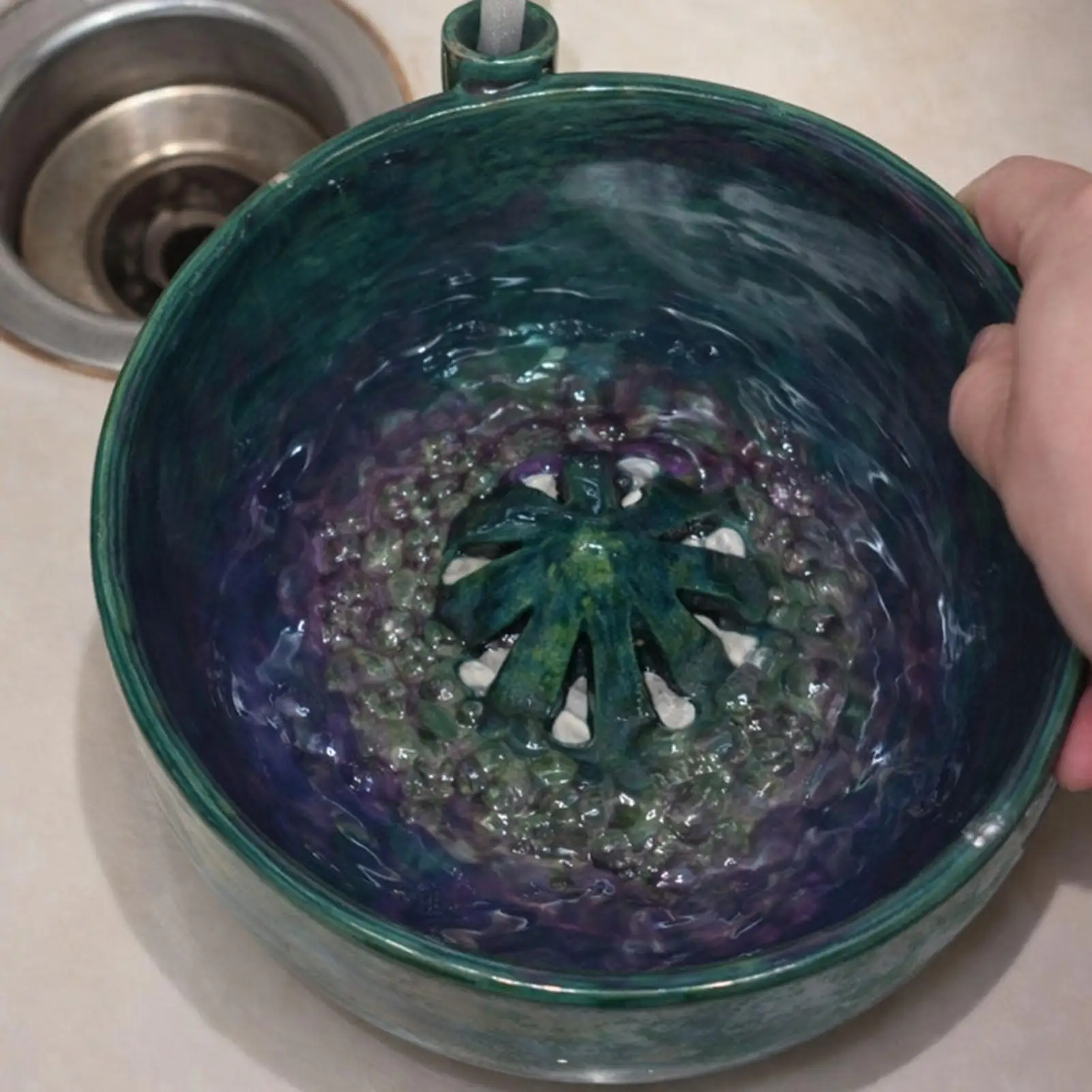 Automatic berry washing basin Fruit Washer Spinner Bowl  Fruit Cleaner Hydrobowl Berry Washer Exquisite berry vortex bowl
