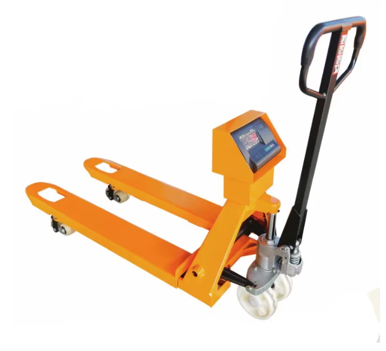3T 550MM Pallet Truck with Weighing Forklift Scale Heavy Duty Good Quality Cheap Price from China