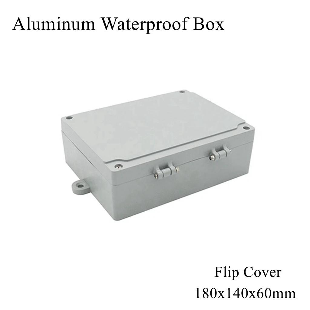 

180x140x60mm Aluminum Waterproof Box Dustproof Seal Project Case Switch Junction Enclosure Instrument Distribution Outdoor Cable