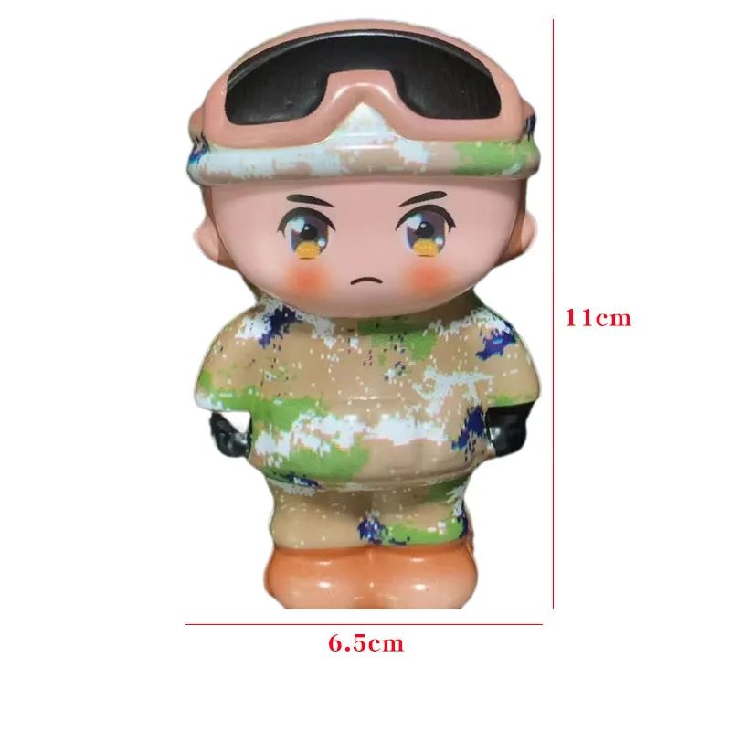 الإبداعية الجندي ضغط تململ لعبة واقعية الكرتون شكل مكتب ديكور بولي انتعاش بطيء الضغط الحسي لعبة الحلي هدية