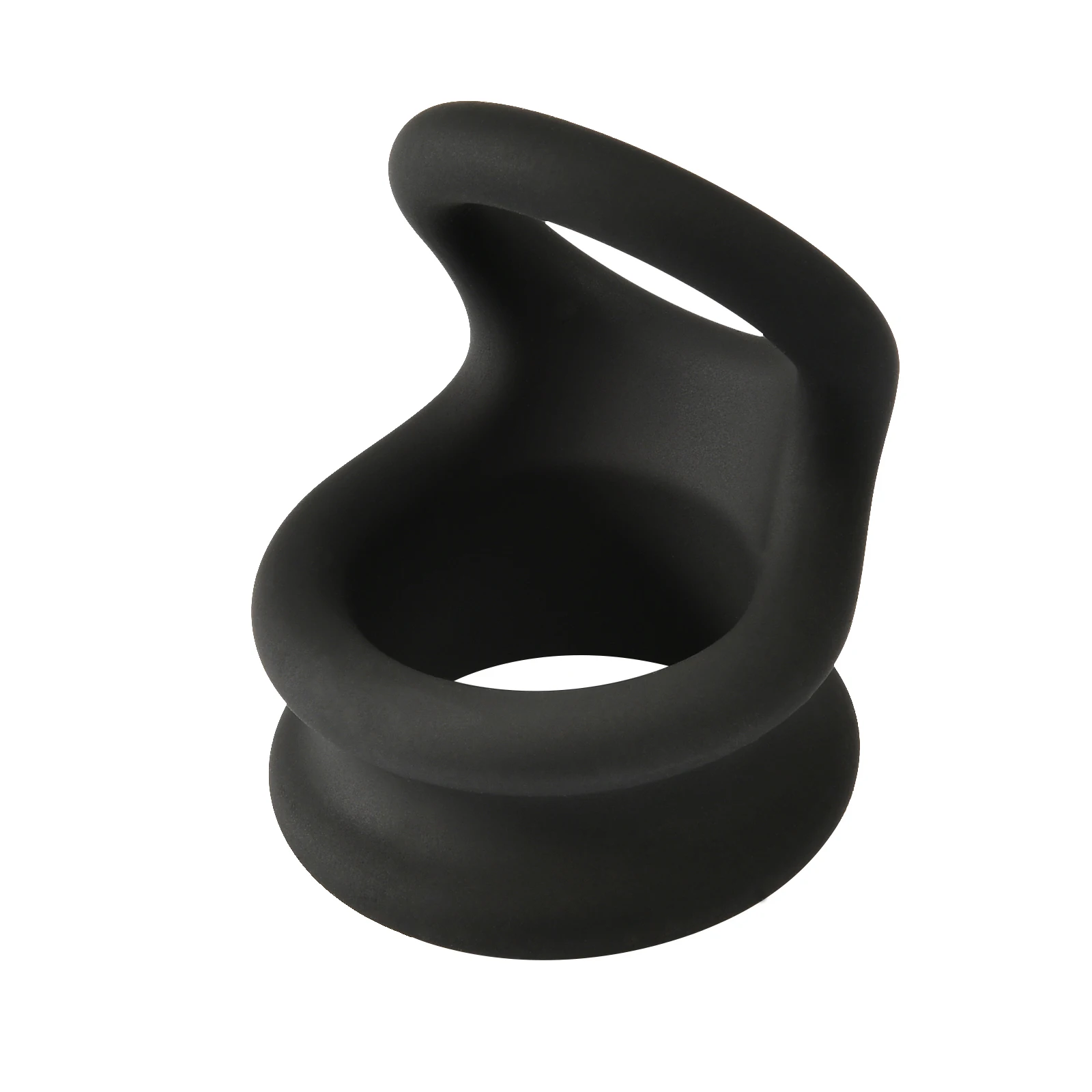 Small Medium Large Silicone Double Cock Ring Lock  Delay Ejaculation Male Penis Ring Ball Stretcher Bondage Sex Toy Men