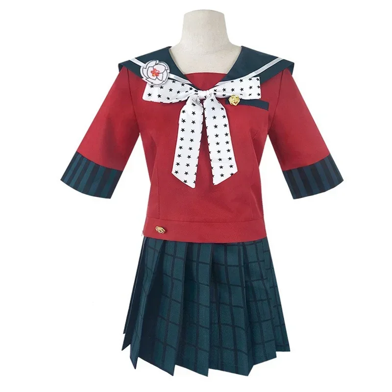 Anime Danganronpa Harukawa Maki Cosplay Costume School Girls Uniform Full Set Wig Accessories Women Halloween Party Costume suit