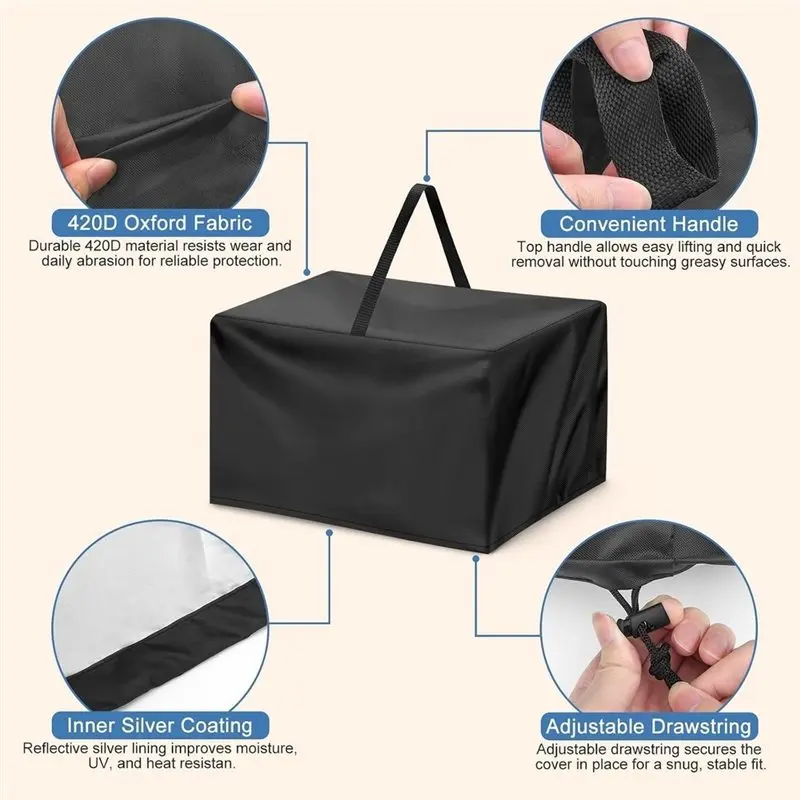 ABRI-For Heat Press Dust Cover(420D Oxford Fabric) For Vinyl Transfer Machines-For Heat Presses, Transfer Machines Compatible
