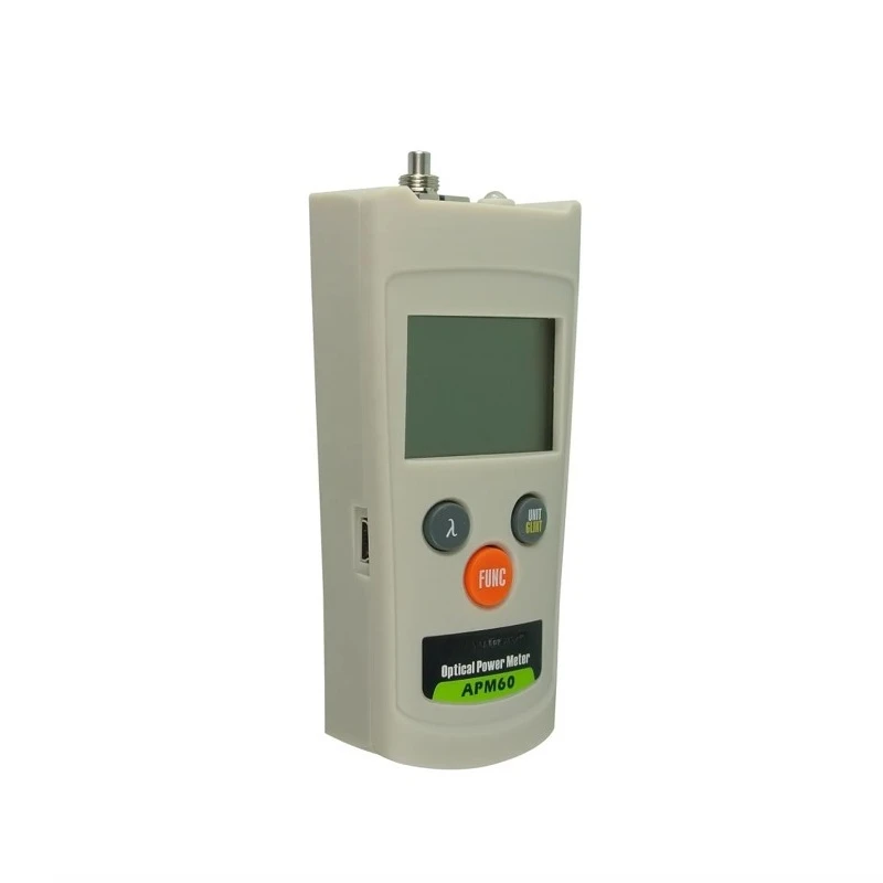 APM60 Mini Handheld OPM Fiber Power Meter 0.01dB Resolution 0.2dB Accuracy 850-1625nm Wavelength For FTTX Testing