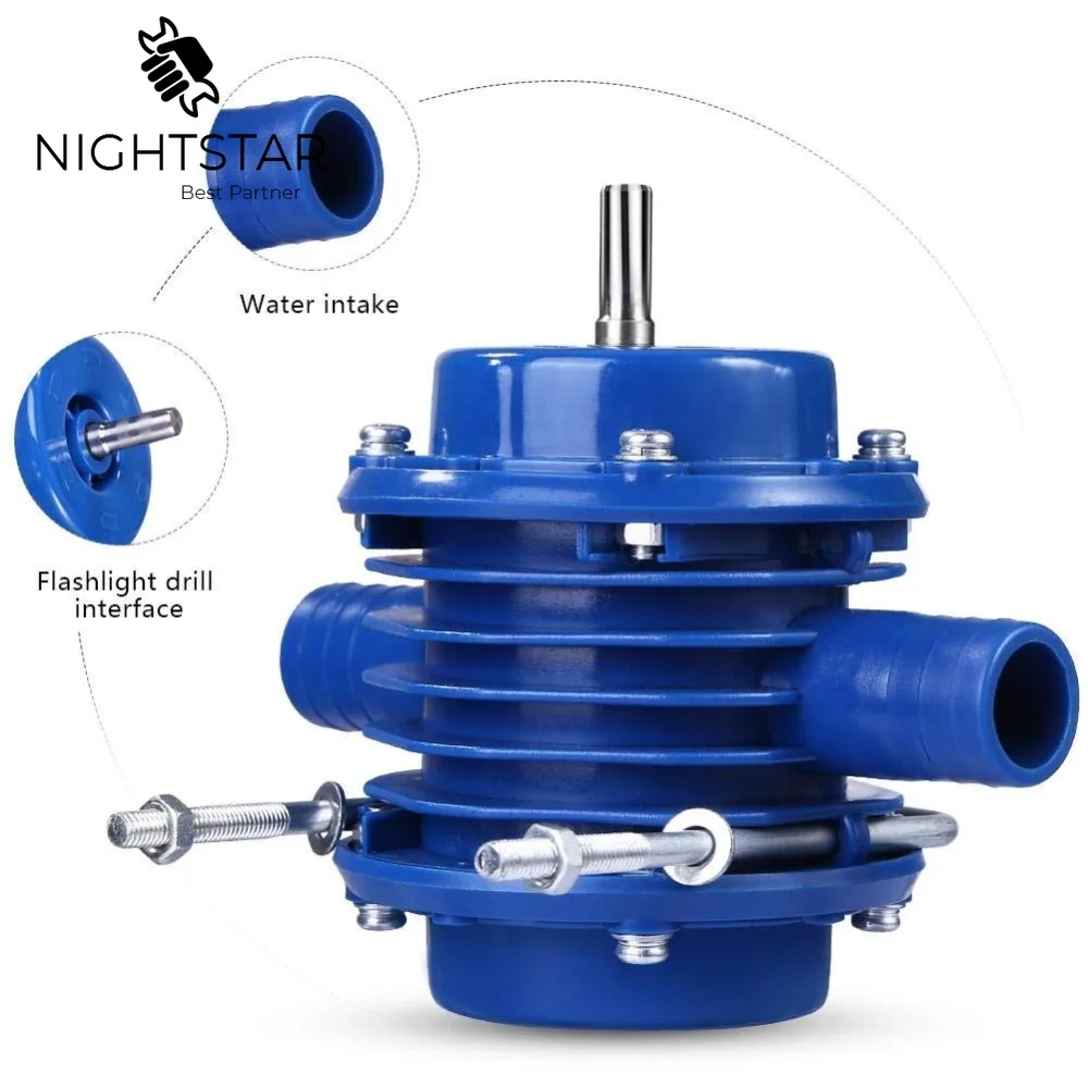 Blue Electric Drill Water Pump Self-Priming DC Pumping Self-Priming Centrifugal Pump Household Electric Drill Accessories