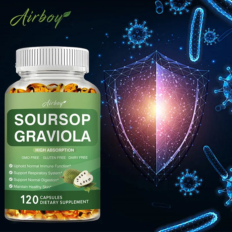

Soursop Graviola - Supports Cell Health and Regeneration, Relieves Stress and Boosts Immunity