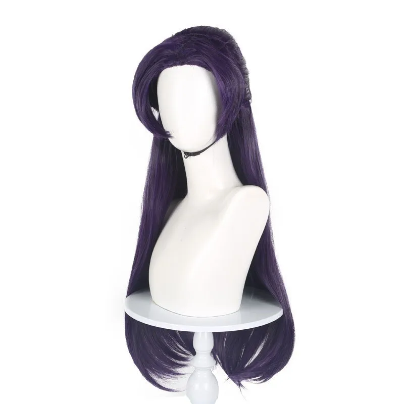 Parrucca cosplay Anime Jinshi 85 cm parrucca lunga viola scuro Kusuriya No Hitorigoto parrucca sintetica resistente al calore festa di carnevale vestire