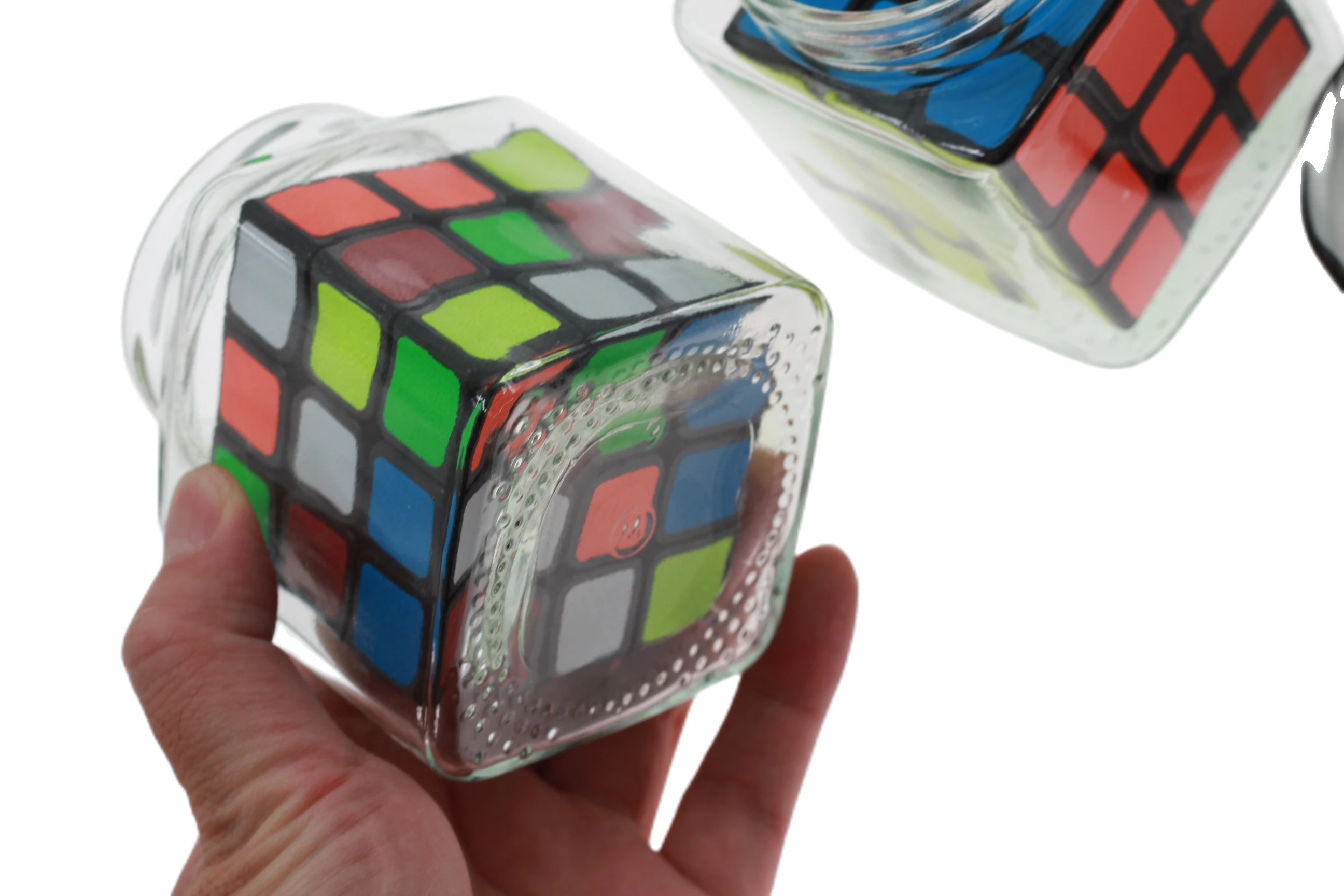 Cubo Dentro De Una Botella | Truco De Magia De Primer Plano | Rompecabezas Artesanal | Regalo Único Para Misterio