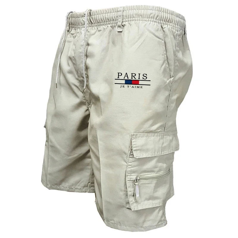

Casual Men's Sweatpants Daily Summer Five-point Shorts Fashion Trend Loose Comfortable Multi-pocket Cargo Outdoor Short Trousers